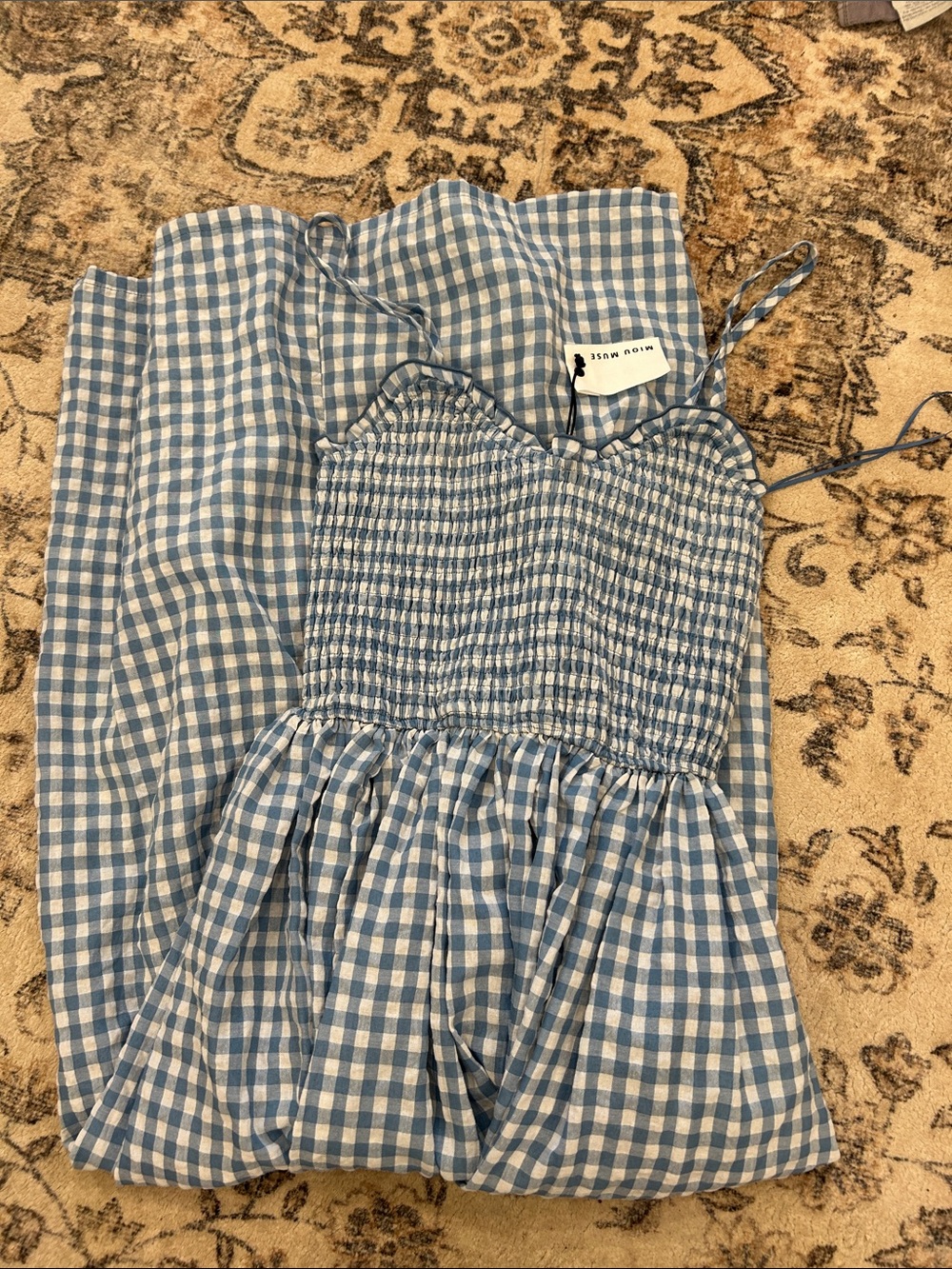 NWT! Neuflora Scout Cotton gingham dress